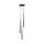 Suspension Noir Ø 20 cm ajustable G9 3-flamme