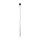 Lampe à suspendre métal Ø 5,2 cm noir or G9 réglable en hauteur