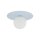 Lampe pour chambre denfant verre métal G9 ronde Ø 25 cm bleu clair blanc