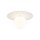 Plafonnier rond Blanc Ø 25 cm Métal Verre Abat-jour sphérique G9
