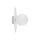Plafonnier rond Blanc Ø 25 cm Métal Verre Abat-jour sphérique G9