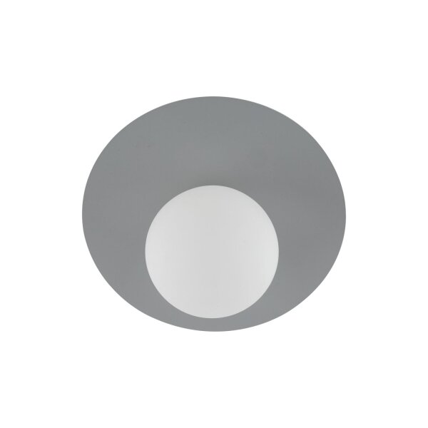 Lampe pour chambre denfant Plafond Gris Blanc Métal Verre Ø 25 cm G9