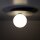 Lampe pour chambre denfant Plafond Gris Blanc Métal Verre Ø 25 cm G9