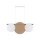 Suspension tissu bois métal 80 cm long 3x E27 IAN