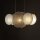 Suspension tissu bois métal 80 cm long 3x E27 IAN