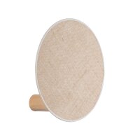 Applique murale tissu bois rond lumière indirecte...