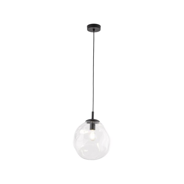 Suspension verre L : 25 cm H : max. 175 cm réglable E27