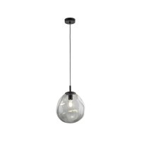 Lampe à suspendre verre fumé E27 L : 25 cm...