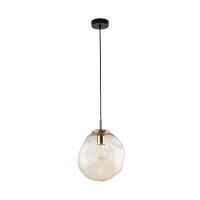 Lampe à suspendre verre fumé E27 L : 25 cm...