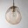 Lampe à suspendre verre fumé E27 L : 25 cm H : max. 175 cm