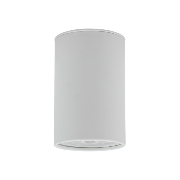 Plafonnier Blanc Métal GU10 Ø 5 cm rond H : 8 cm petit