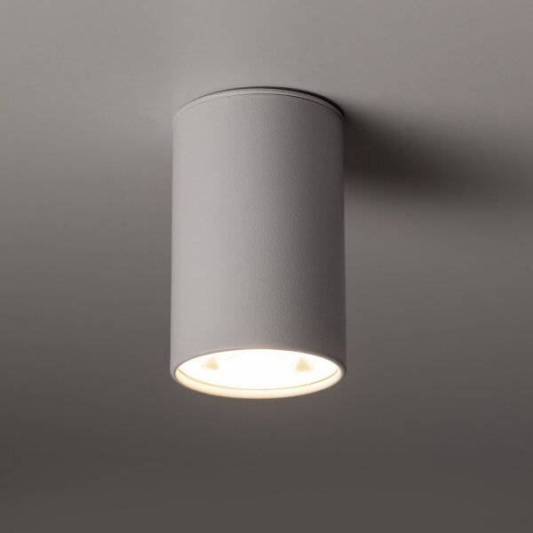 Plafonnier Blanc Métal GU10 Ø 5 cm rond H : 8 cm petit