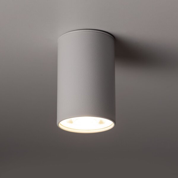 Plafonnier Blanc Métal GU10 Ø 5 cm rond H : 8 cm petit