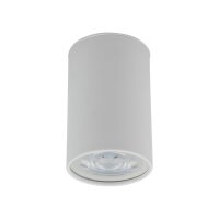 Plafonnier Blanc Métal GU10 Ø 5 cm rond H :...