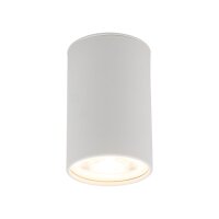 Plafonnier Blanc Métal GU10 Ø 5 cm rond H :...