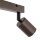 Spot de plafond métal brun 39 cm petit GU10 2 flammes LIDIA