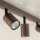 Spot de plafond 127 cm de long 6-flamme métal brun GU10