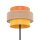 Lampadaire Salon 159cm petit tissu jute métal E27 multicolore