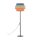 Lampadaire petit 159 cm E27 Coloré Tissu Jute Métal Salon