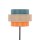 Lampadaire petit 159 cm E27 Coloré Tissu Jute Métal Salon