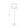 Lampadaire petit 159 cm E27 Coloré Tissu Jute Métal Salon