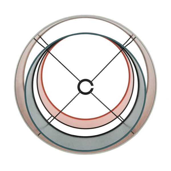 Suspension ronde Ø 50 cm H : max. 160 cm Tissu Jute Coloré E27
