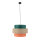 Suspension ronde Ø 50 cm H : max. 160 cm Tissu Jute Coloré E27
