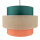 Suspension ronde Ø 50 cm H : max. 160 cm Tissu Jute Coloré E27