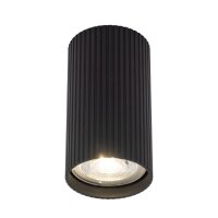 Plafonnier Métal Noir GU10 Ø 5,5 cm H : 10...