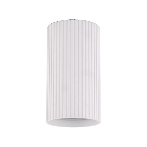 Spot de plafond blanc métal GU10 Ø 5,5 cm H : 10 cm petit apparent