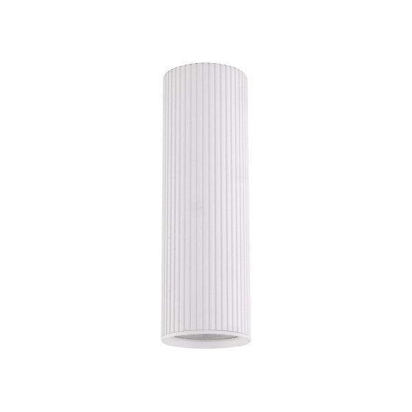 Spot Lampe plafond Blanc Métal GU10 Ø 5,5 cm H : 17 cm Montage apparent