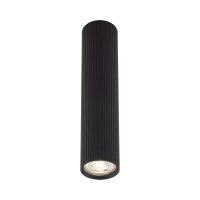 Plafonnier noir métal GU10 Ø 5,5 cm H : 24...