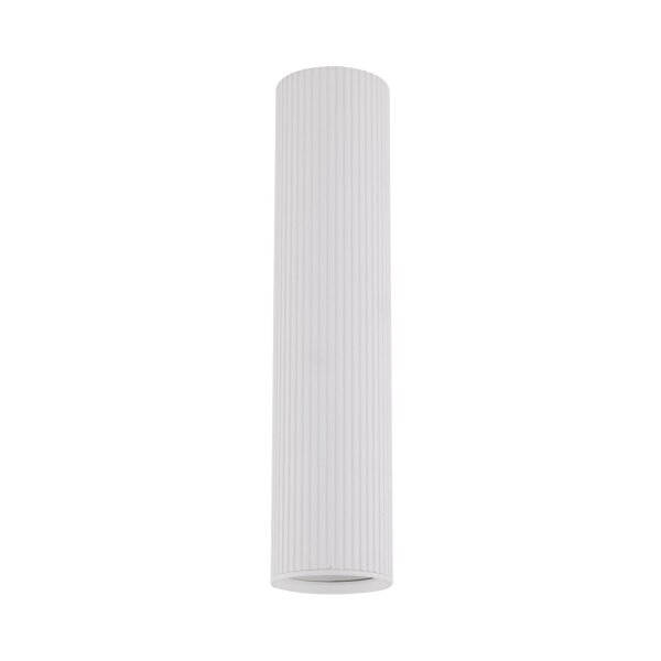 Spot de plafond apparent blanc métal GU10 Ø 5,5 cm H : 24 cm petit