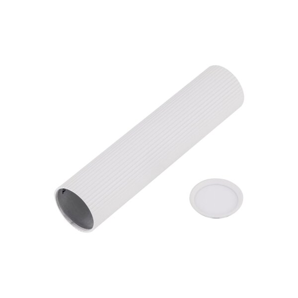Spot de plafond apparent blanc métal GU10 Ø 5,5 cm H : 24 cm petit