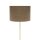 Lampadaire métal tissu E27 160 cm Ø 50 cm en or brun
