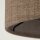 Lampadaire Trépied 160 cm Tissu Métal doré Marron E27