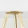 Lampadaire salon 160cm métal tissu E27 or blanc tripode