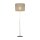 Lampadaire petit 160 cm métal tissu E27 en or brun