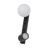 Spot mural avec interrupteur H : 35 cm GU10 + G9 verre...