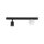 Spot de plafond verre métal 49 cm noir blanc GU10 + G9