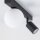 Spot de plafond verre métal 49 cm noir blanc GU10 + G9