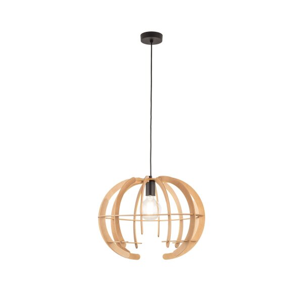 Suspension en bois Ø 46 cm H : max. 160 cm réglable E27