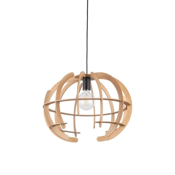 Suspension en bois Ø 46 cm H : max. 160 cm réglable E27