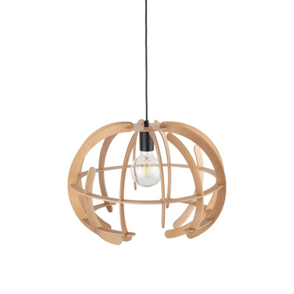 Suspension en bois Ø 46 cm H : max. 160 cm réglable E27