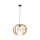 Suspension en bois Ø 46 cm H : max. 160 cm réglable E27
