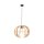 Suspension en bois Ø 46 cm H : max. 160 cm réglable E27