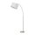 Luminaire en arc réglable 200 cm tissu métal chrome blanc E27