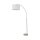 Luminaire en arc réglable 200 cm tissu métal chrome blanc E27