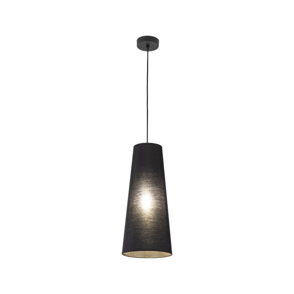Suspension Noir Ø 20 cm H : max. 180 cm Tissu E27