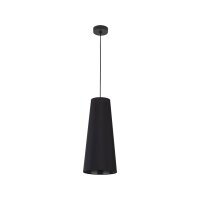Suspension Noir &Oslash; 20 cm H : max. 180 cm Tissu E27